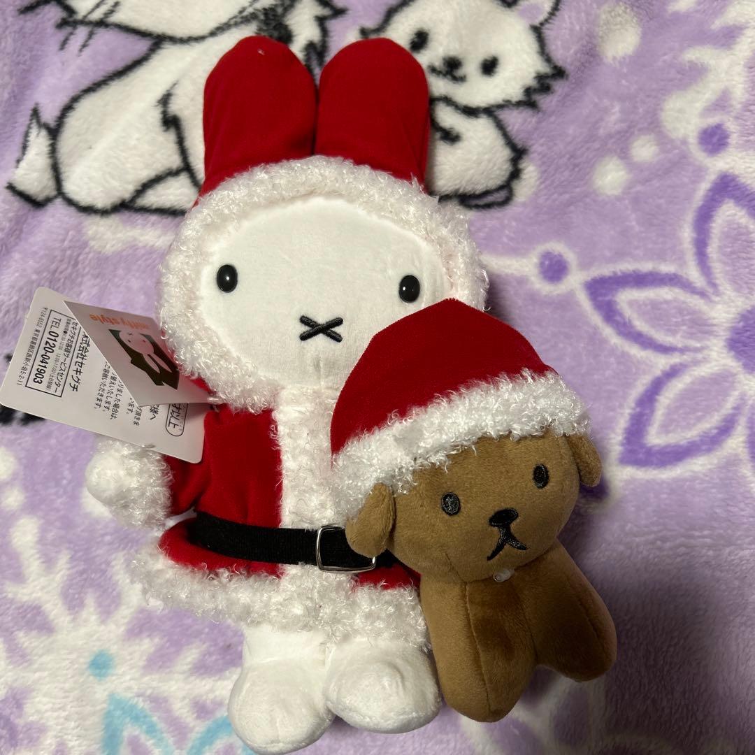 ミッフィースタイル限定　サンタミッフィー　& スナッフィーぬいぐるみ　クリスマス