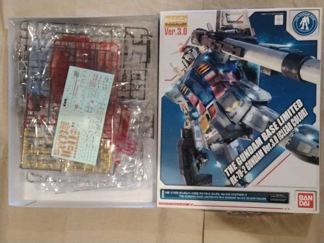 未組立 MG ガンダムver.3.0 クリアカラー リサーキュレーションカラー