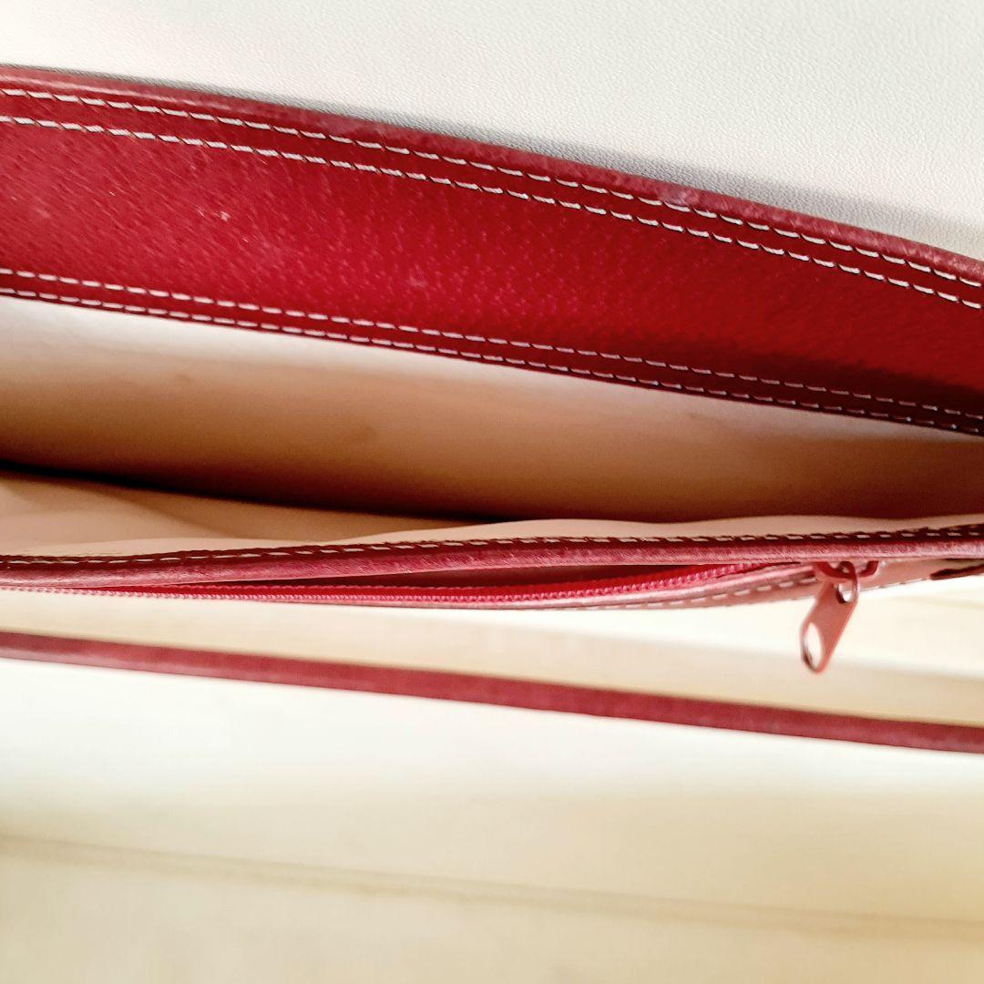 シフレ ユーラシア キャリーカート レッド 本革 レザー