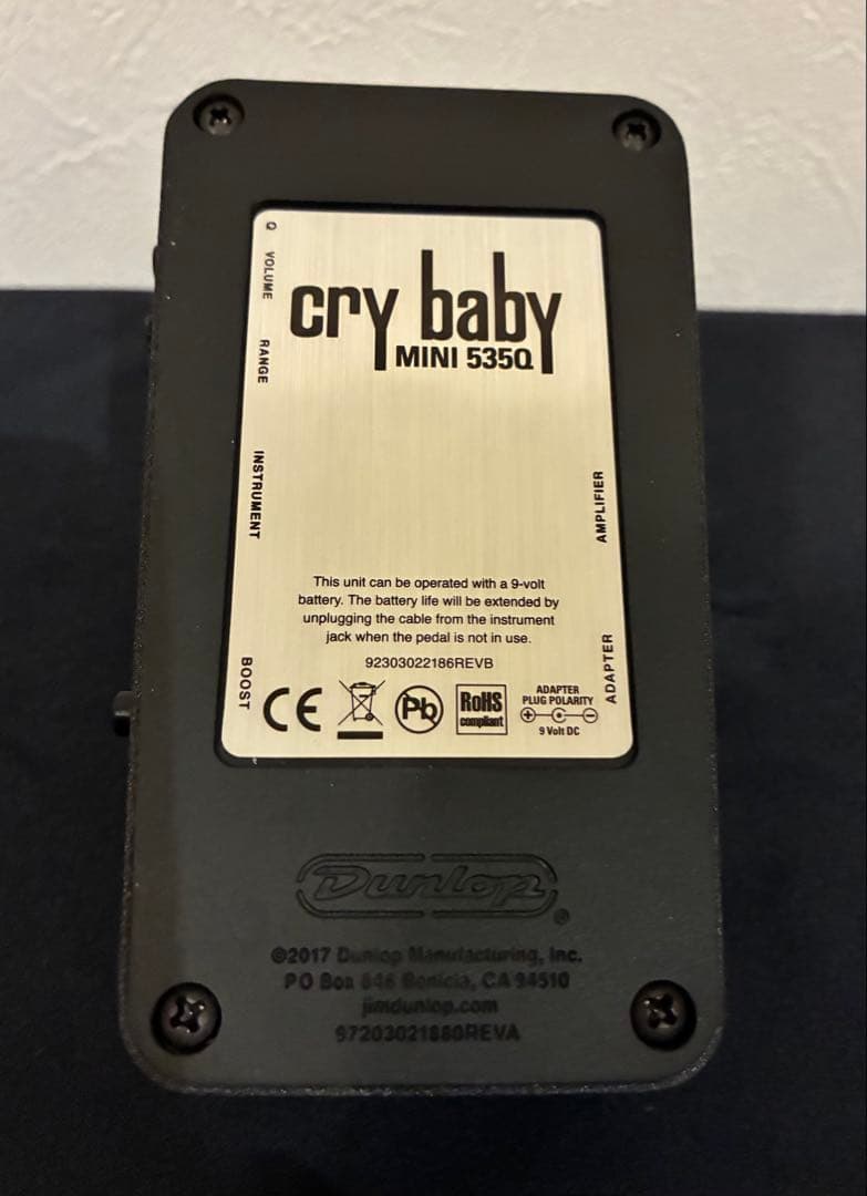 ギター Cry Baby Mini 535Q WAH