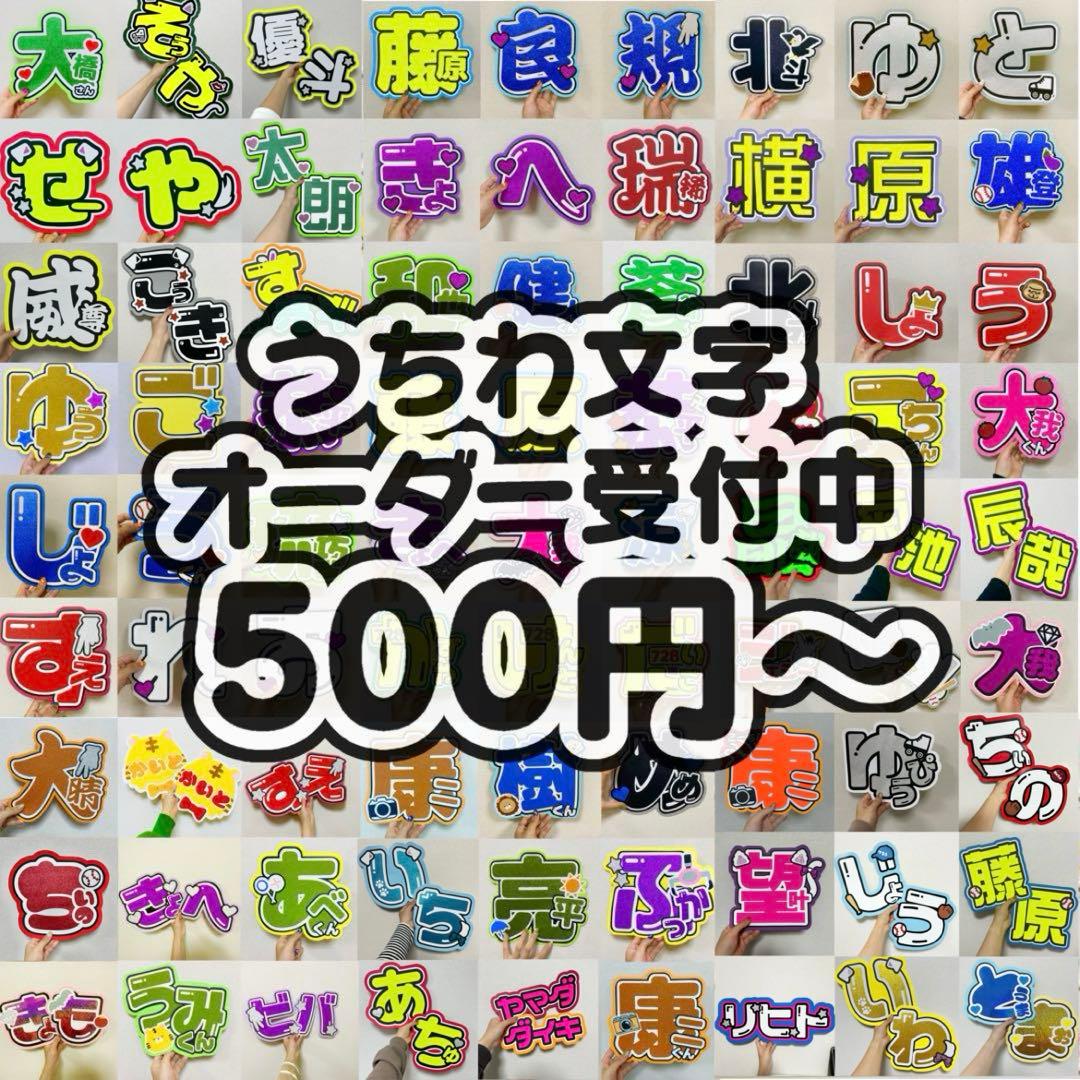 うちわ文字　ネームプレート　ネームボード　文字パネル