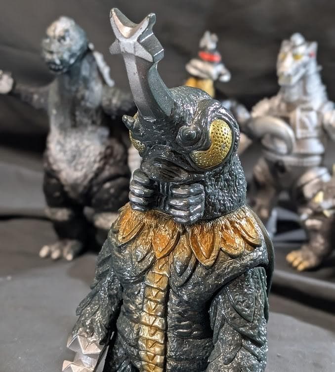 昭和ゴジラ・メカゴジラ・メガロ・ガイガン・アンギラス（バンダイ）ソフビ５体セット