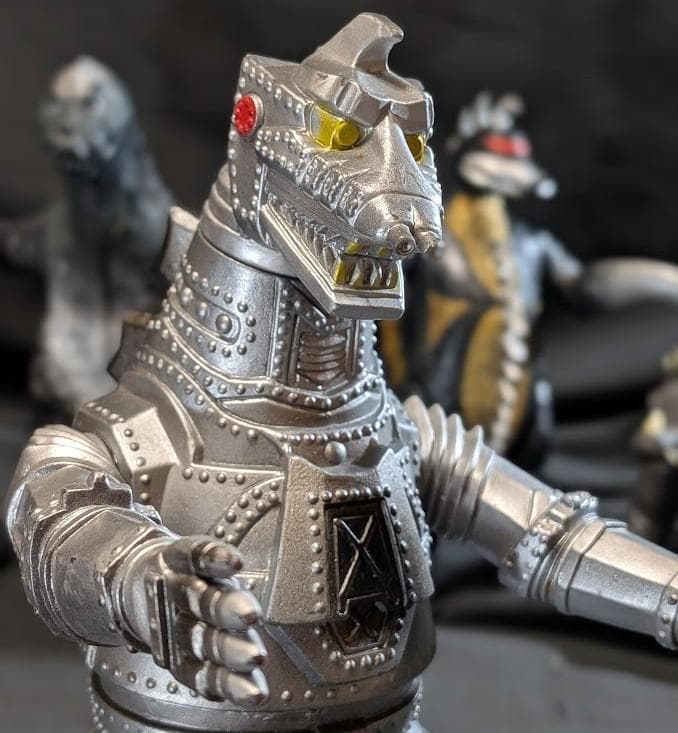 昭和ゴジラ・メカゴジラ・メガロ・ガイガン・アンギラス（バンダイ）ソフビ５体セット