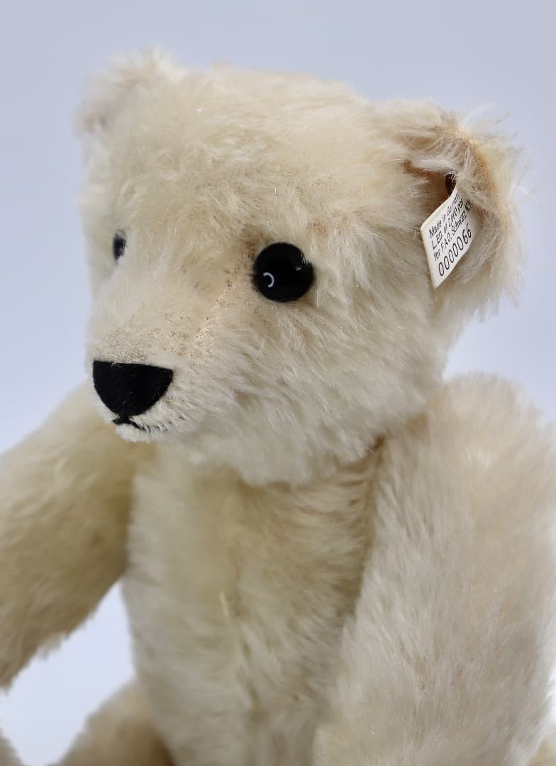 STEIFFF 1909 WHITE TEDDY BEAR レプリカ 約33cm