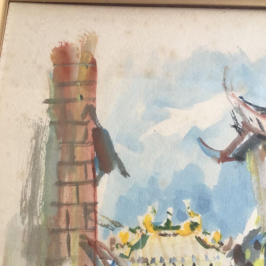 中国古美術　台湾　台南関帝朝　肉質画