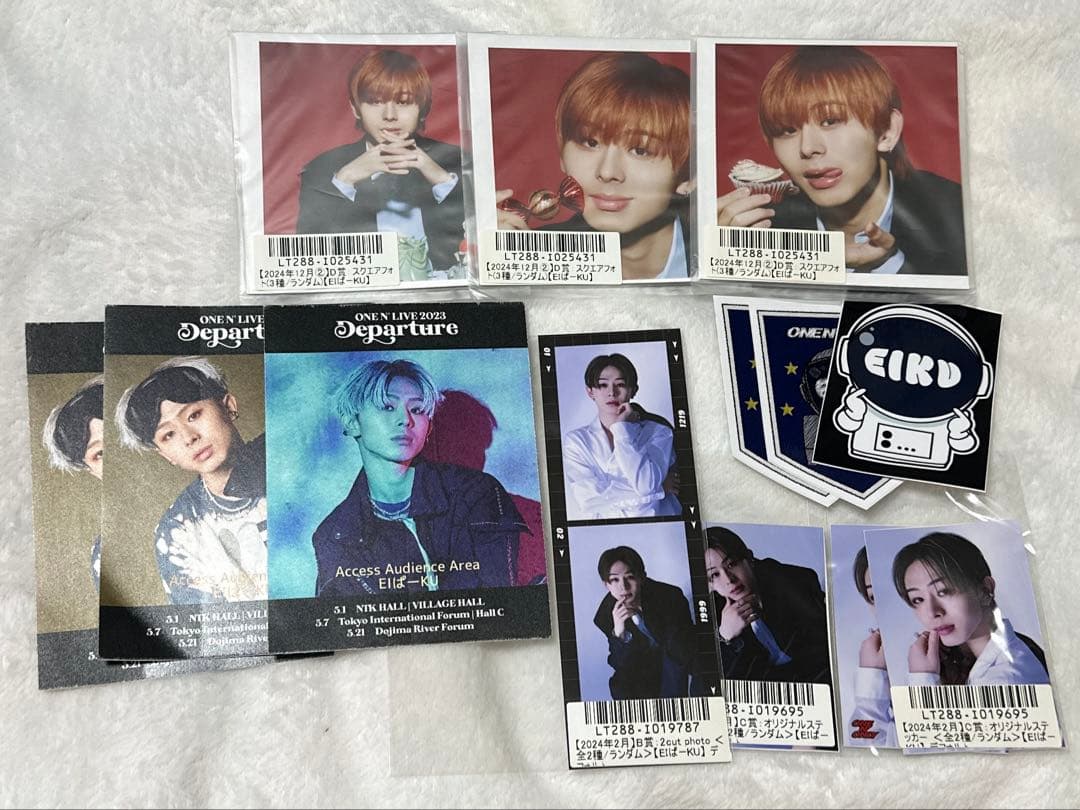 ステッカー　写真　山下永玖　EIKU ワンエン　ONE N' ONLY