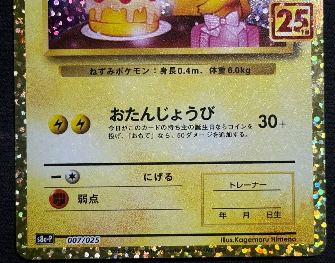 ピカチュウ 誕生日 25TH