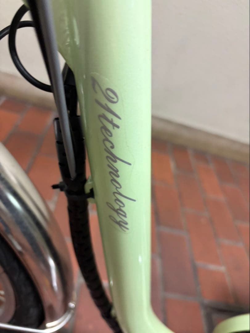 最終お値下げ‼️美品❗️電動アシスト三輪車 ミントグリーン 直接受け渡しのみです❗️