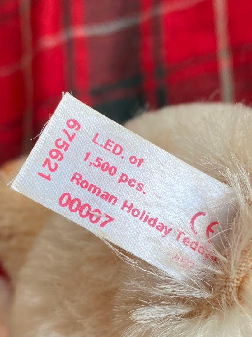 テディベアアンティーク　ローマの休日 オードリーヘプバーン