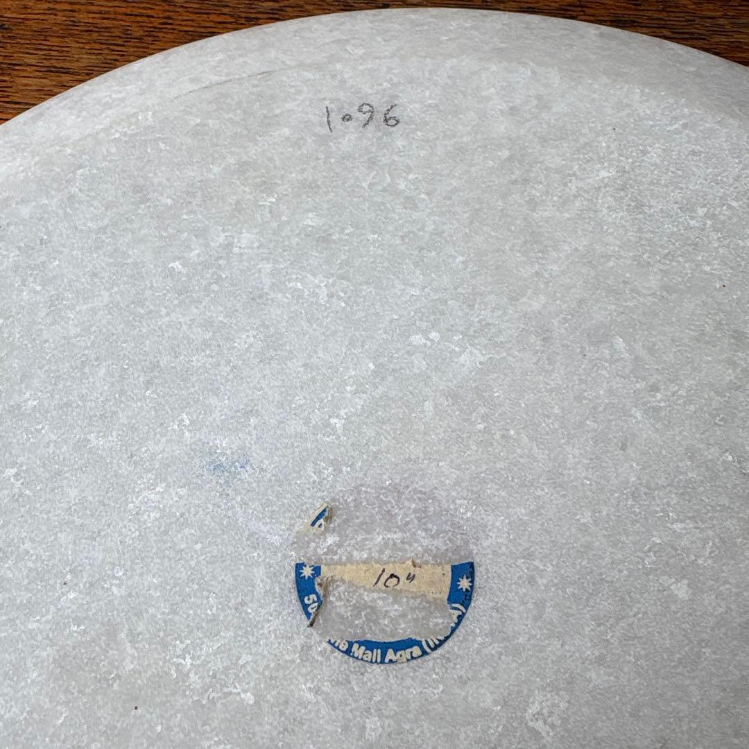 アグラ タージマハル 大理石 石象嵌 プレート 唐草模様 伝統工芸 インド