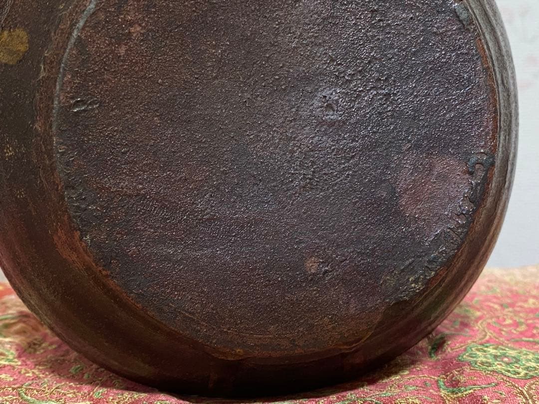 ♦江戸時代 古丹波 四方形 建水 茶道具 四方鉢 丹波焼 古美術品 骨董品