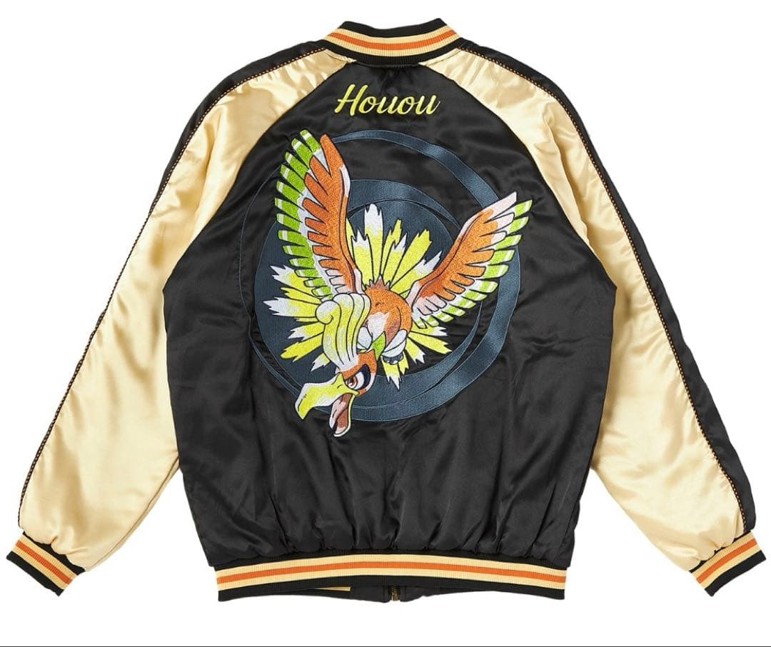 ポケモンセンター限定 金銀25周年　 スカジャン ホウオウ 金 Lサイズ