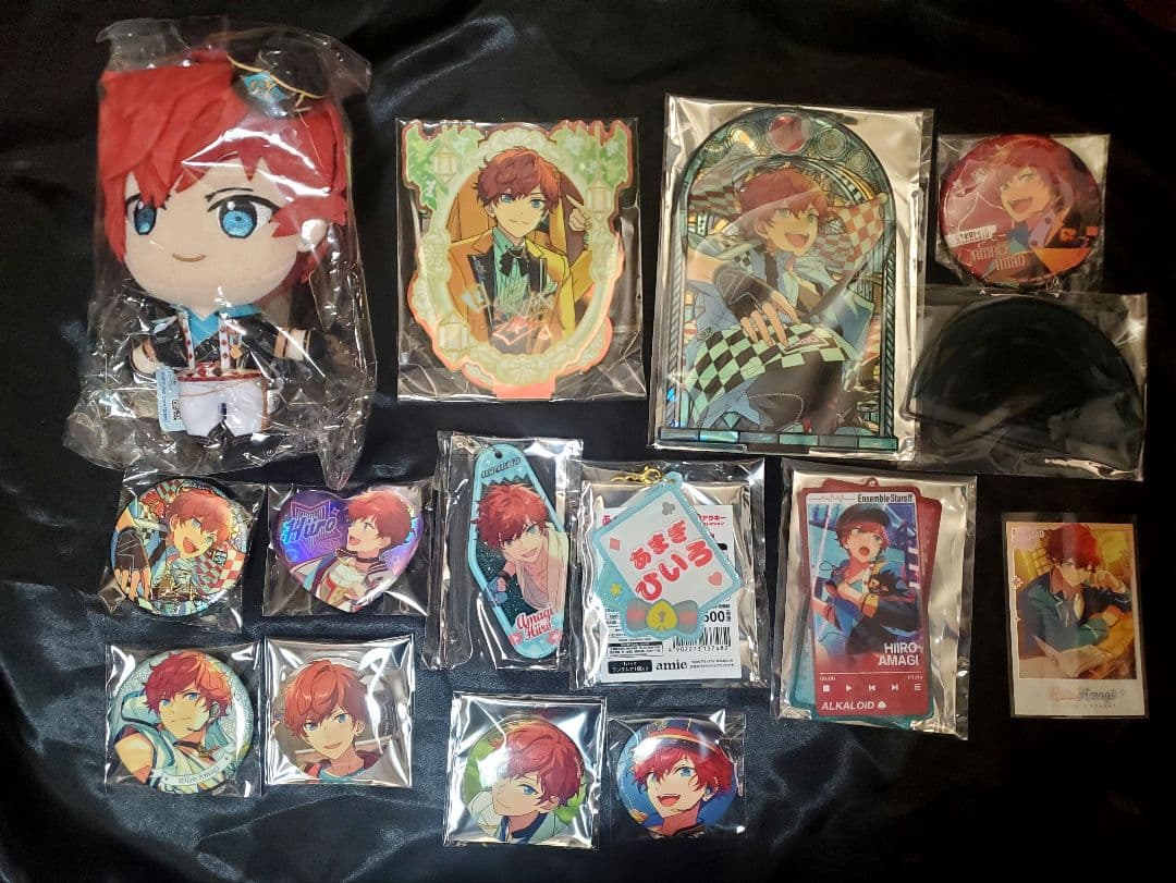 あんスタ　天城一彩　ぬいぐるみ、中国アクスタ缶バッジアクキー等まとめ売り