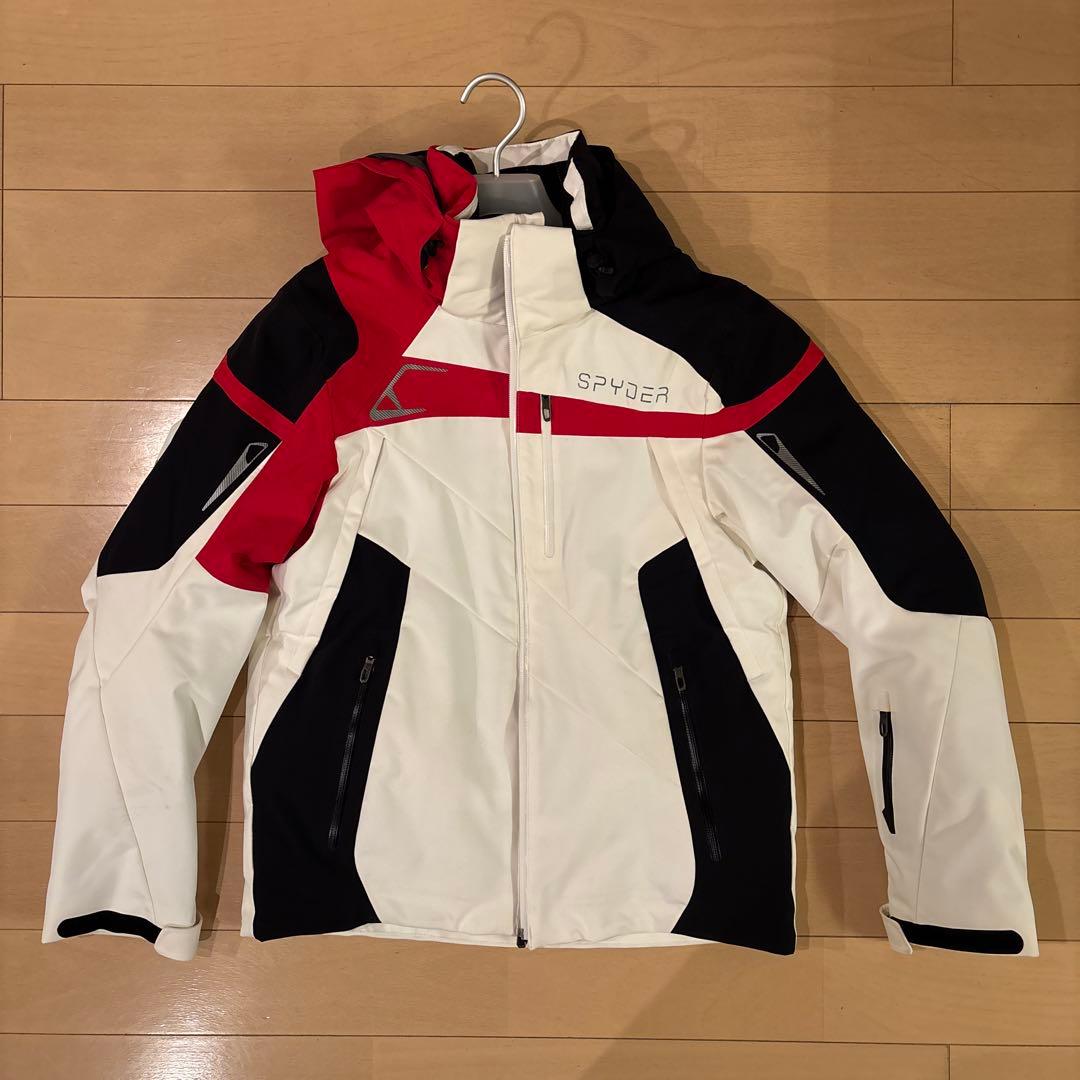 SPYDER スキーウェア ホワイト/レッド/ブラック　サイズＭ
