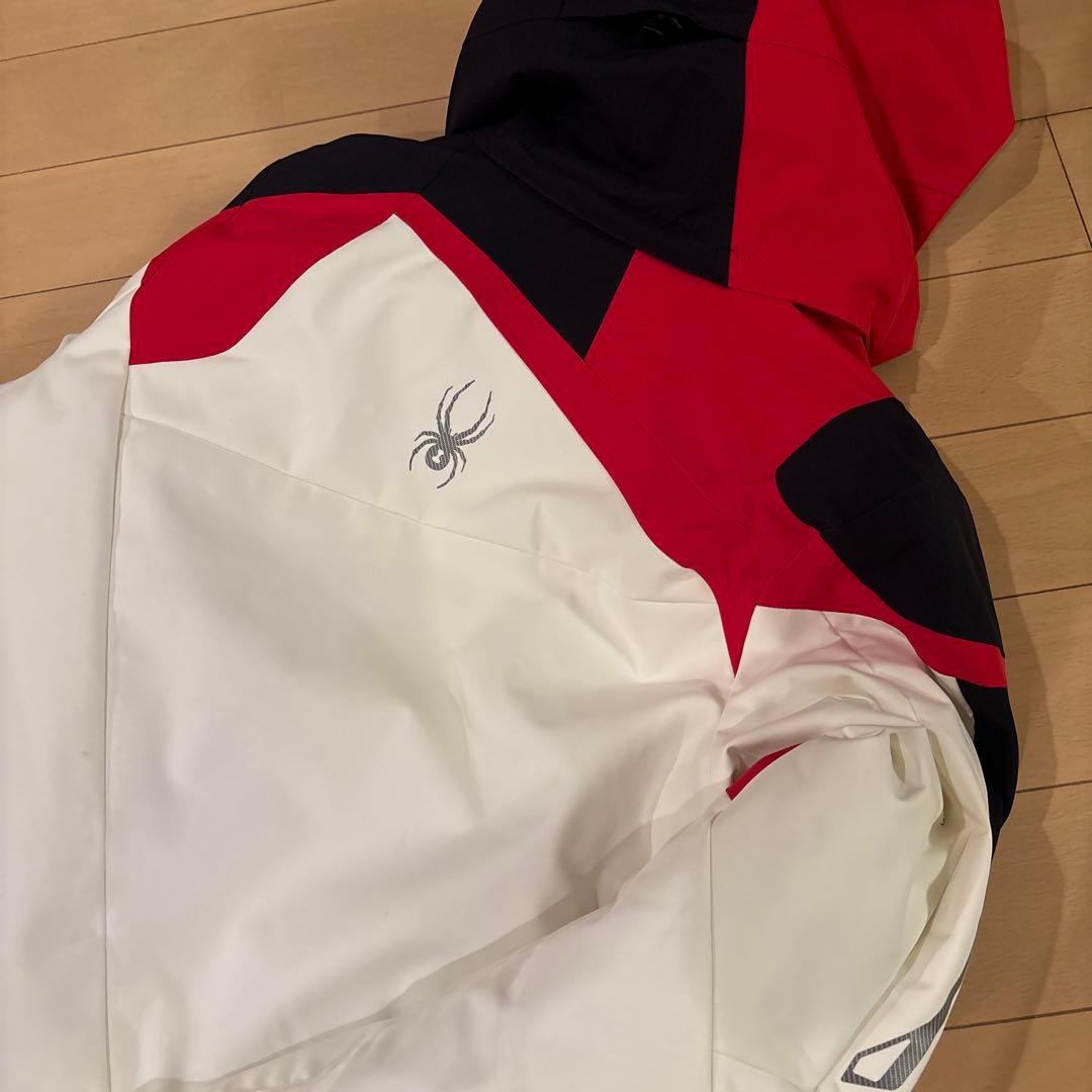 SPYDER スキーウェア ホワイト/レッド/ブラック　サイズＭ