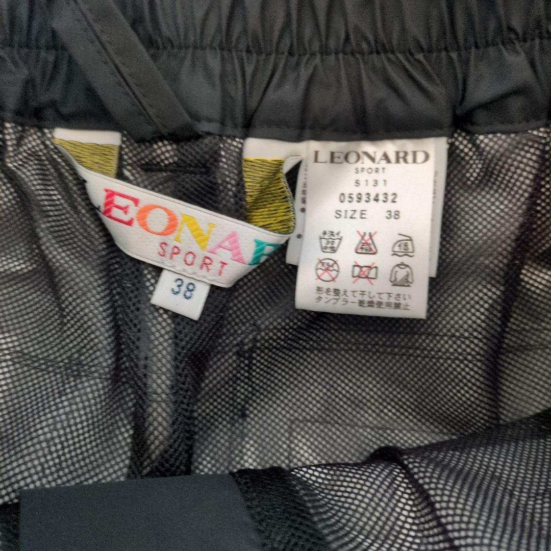 レオナールスポーツ　レインコート 上下　ブラック