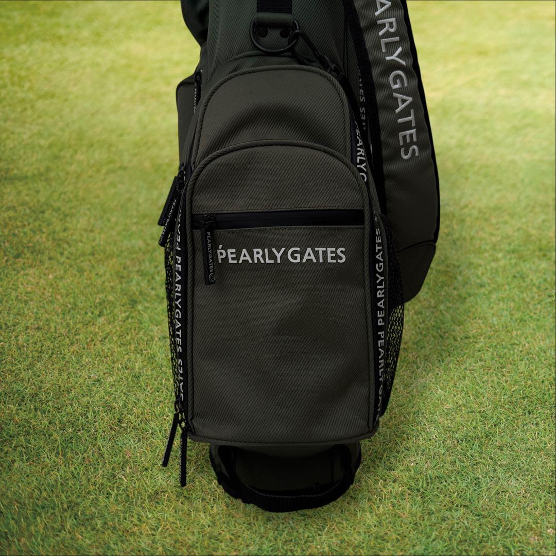 現行モデル　パーリーゲイツ　キャディ バッグ　モスグリーン　スタンド式　軽量