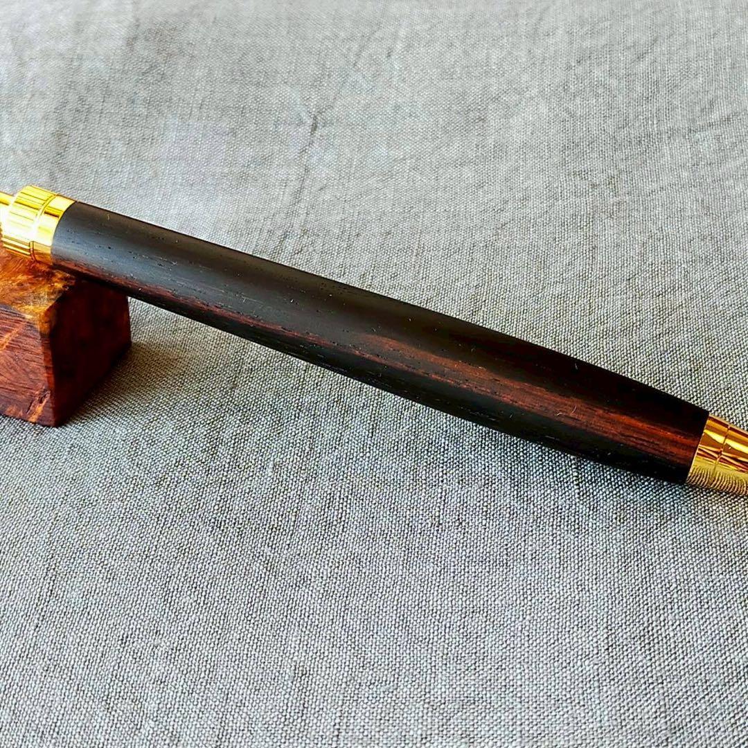 【専用】　本紫檀　ツートン　ローズウッド　木軸ボールペン　G2　ゴールド