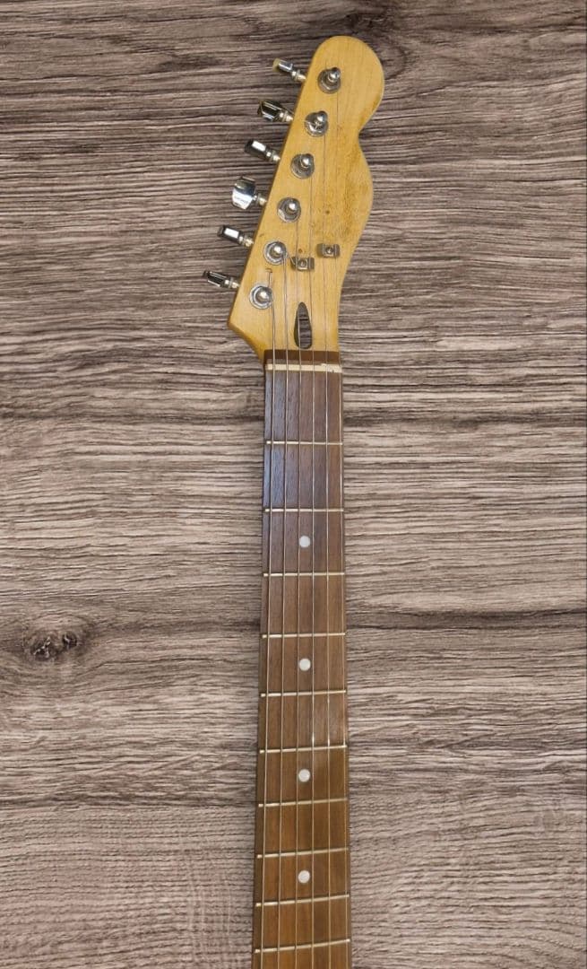 テレキャスタータイプエレキギタークリーム メーカー不明 動作品