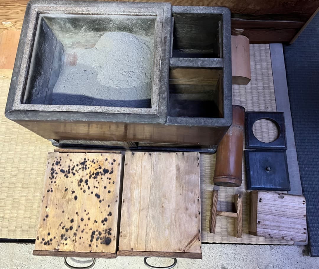 長火鉢、銅燗炉セット