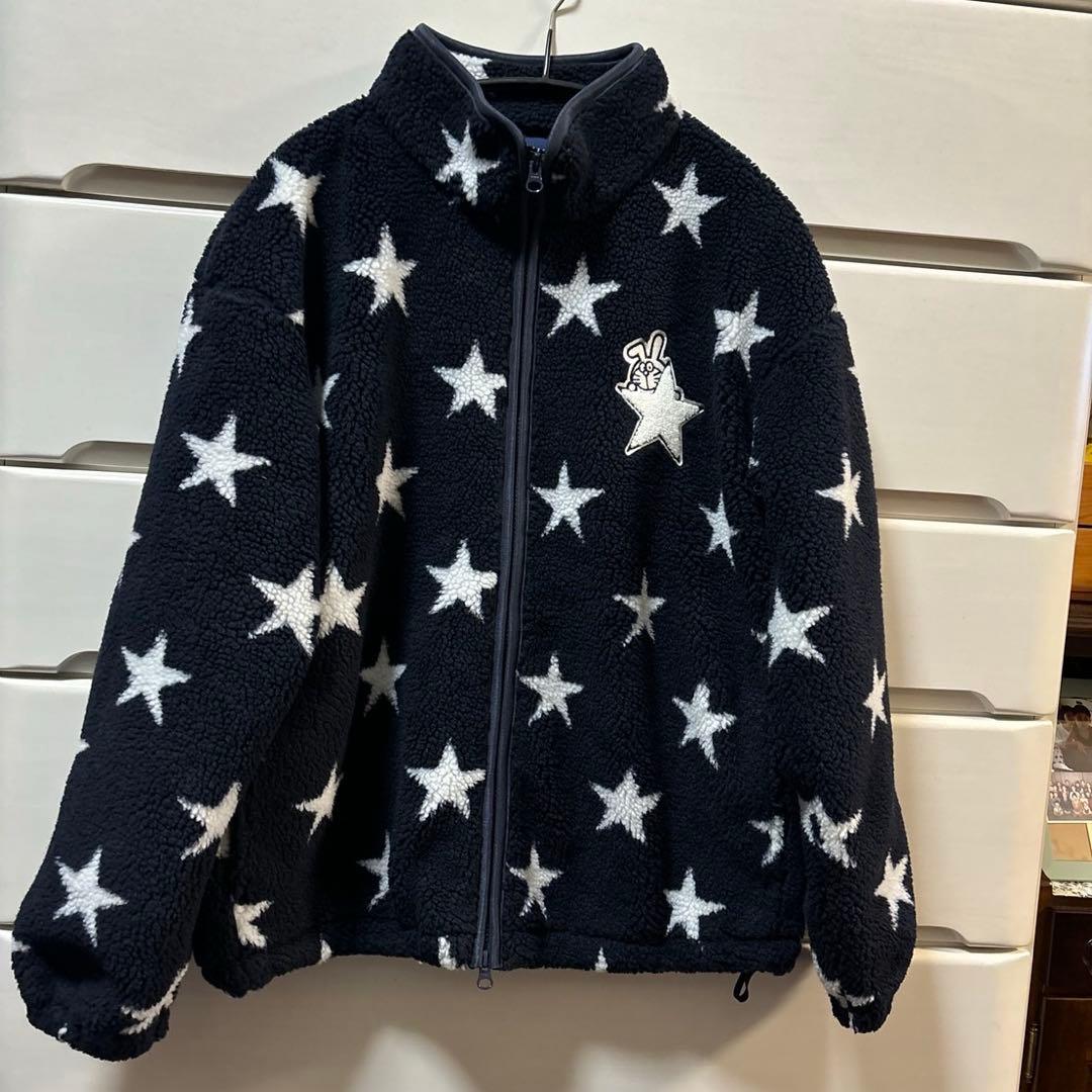 ジャックバニー　ドラえもん星柄先染めボアジャケットサイズ1