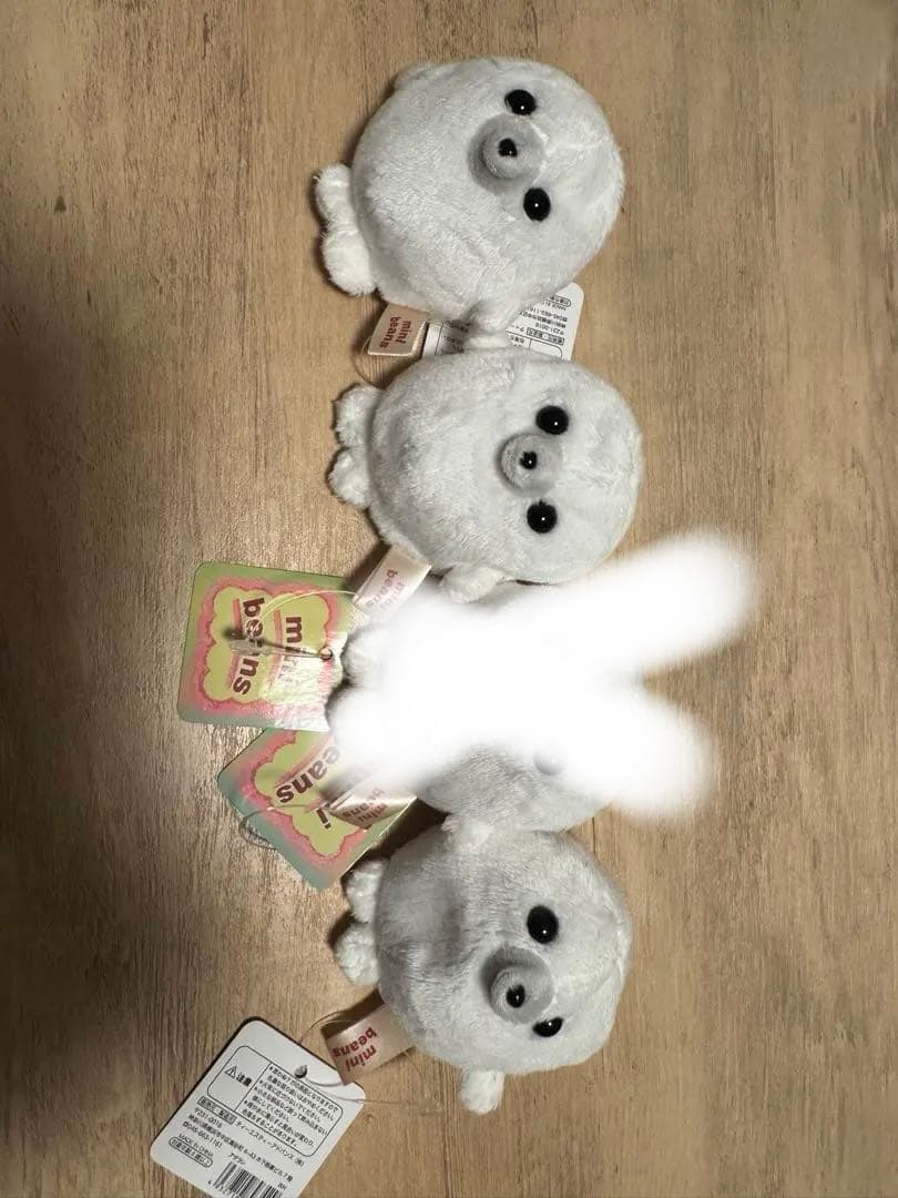 ミニビーンズ　アザラシ×9・ペンギン・セイウチぬいぐるみとサンタ帽子セット