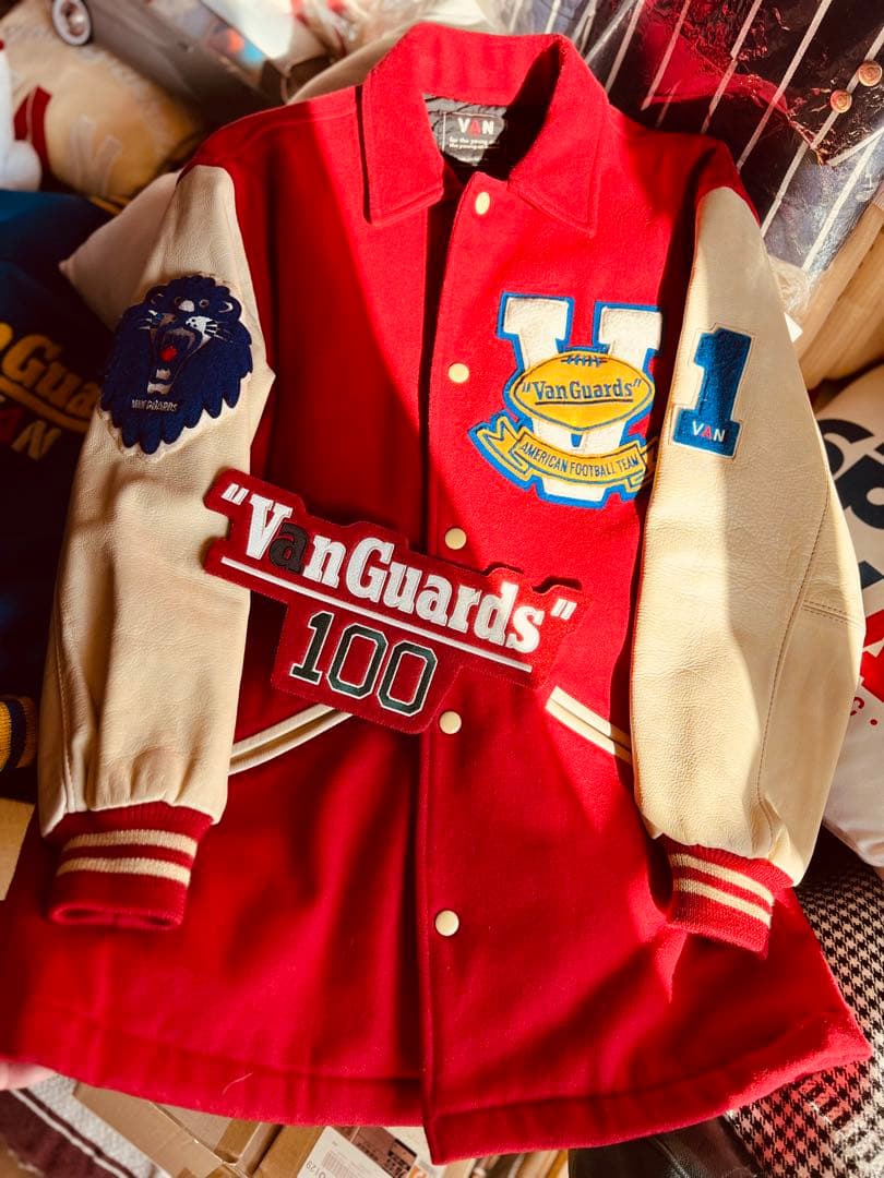 VAN JACKET1980年代コーチャーJACスタジアム　レタード付きM