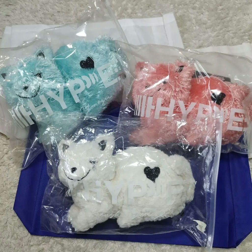 おまけ 米津玄師 HYPE リイシューねこちゃん ホワイト ミント ピンク 3体