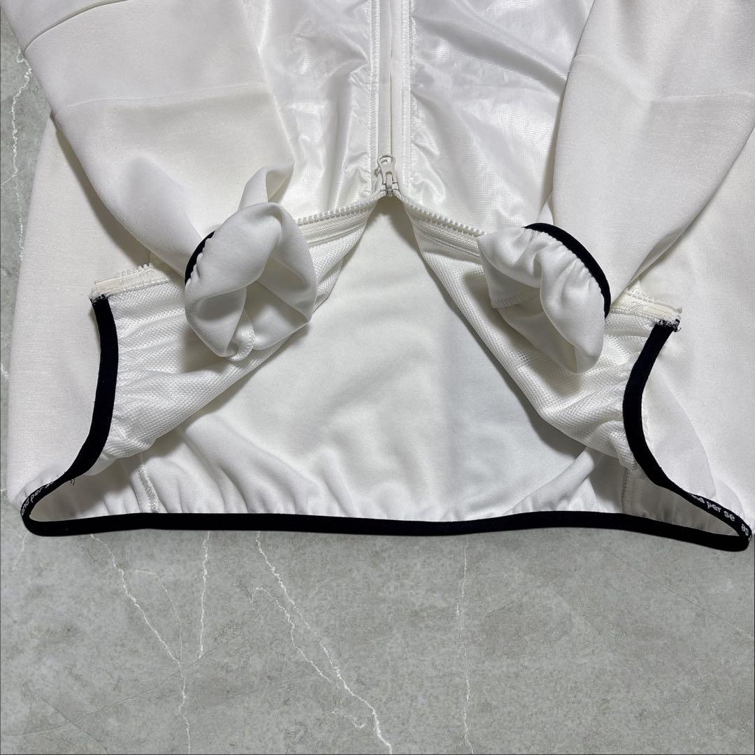 and per seフード付き ウインドブレーカー Mサイズ ホワイト ゴルフ