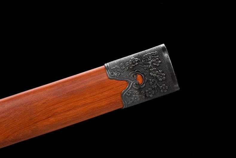 オレンジの曲刀 繍春刀 牛尾刀 苗刀 手鍛造打 古兵器 武具 刀装具 両手刀