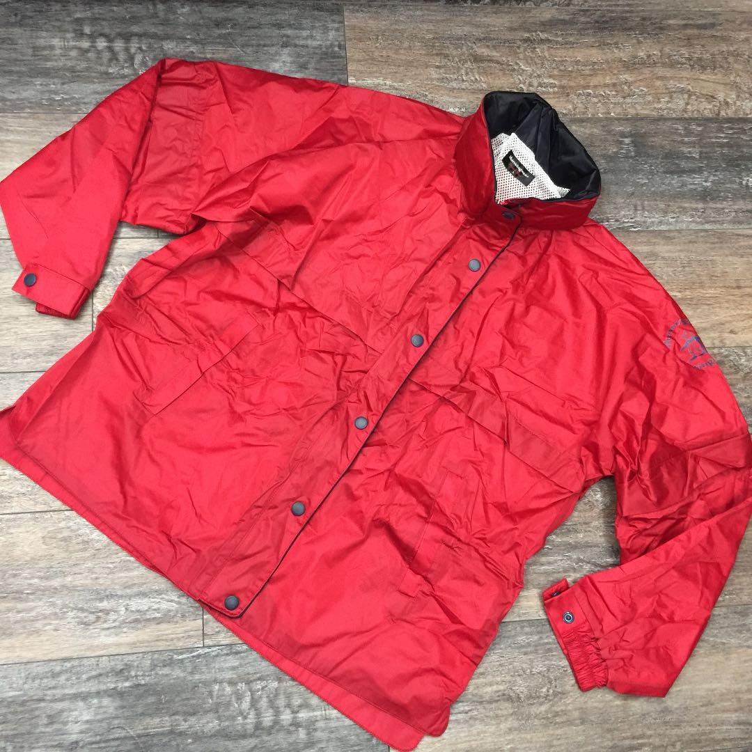 断捨離！新品未使用 マンシング ゴルフレインウェアー セットレディース 赤 L