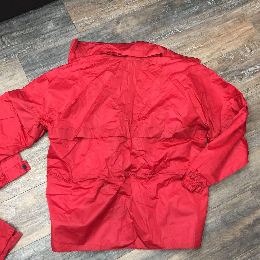 断捨離！新品未使用 マンシング ゴルフレインウェアー セットレディース 赤 L