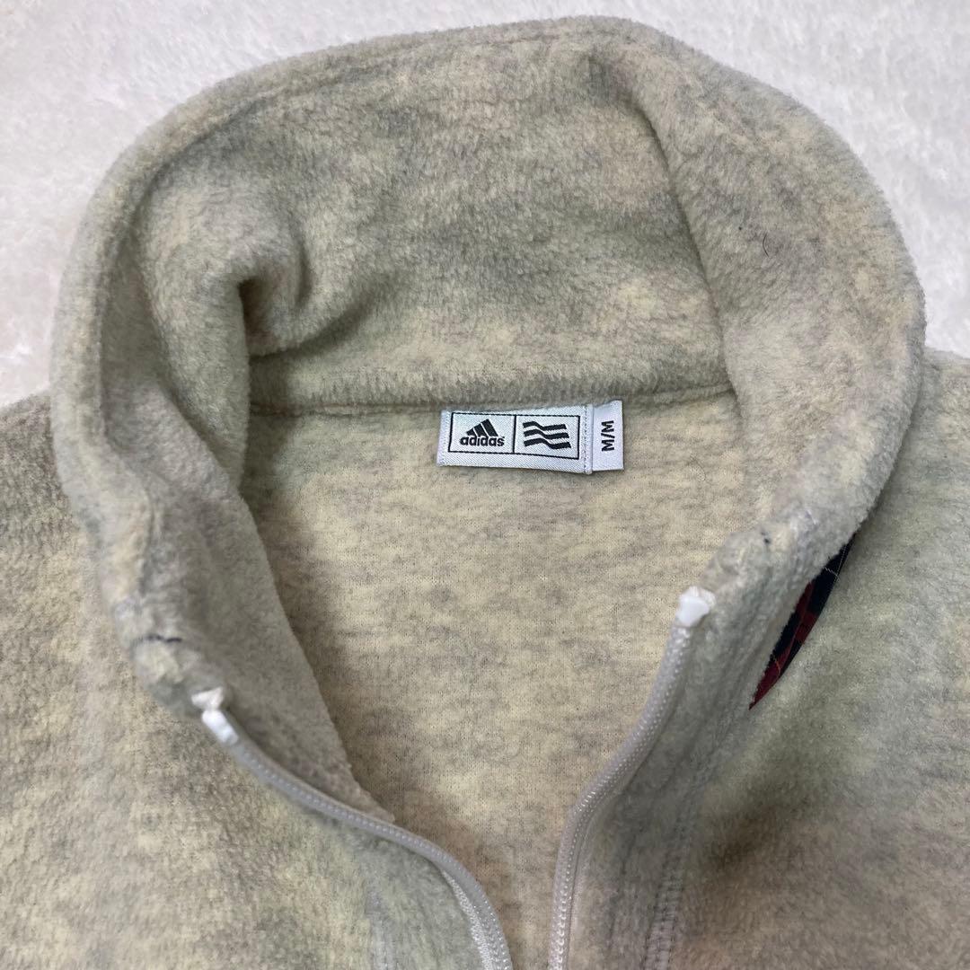 極美品　adidas golf フリースジャケット　ダブルジップアップ　サイズM