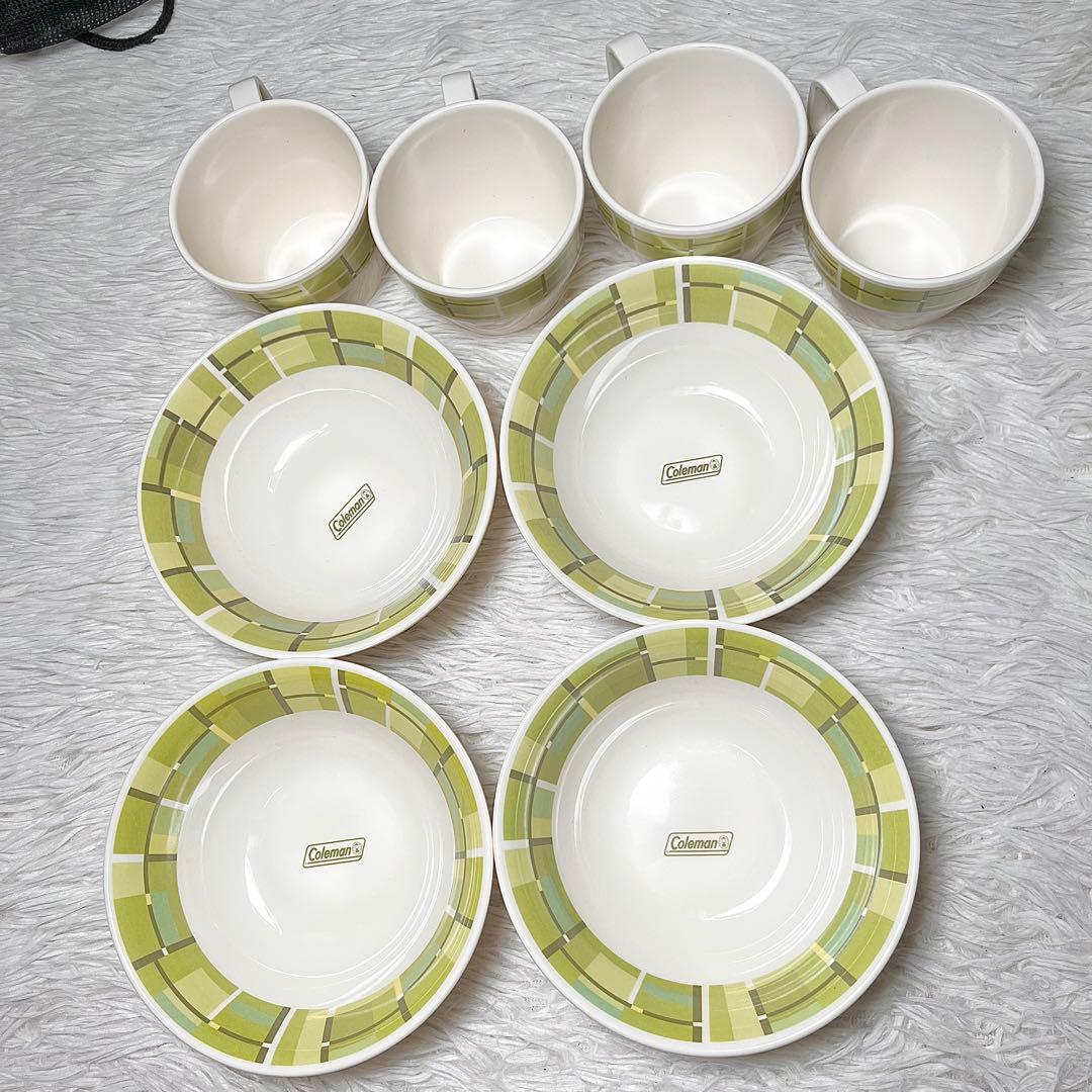 【Coleman】キャンプ食器＆調理器具フルセット ドライネット付き