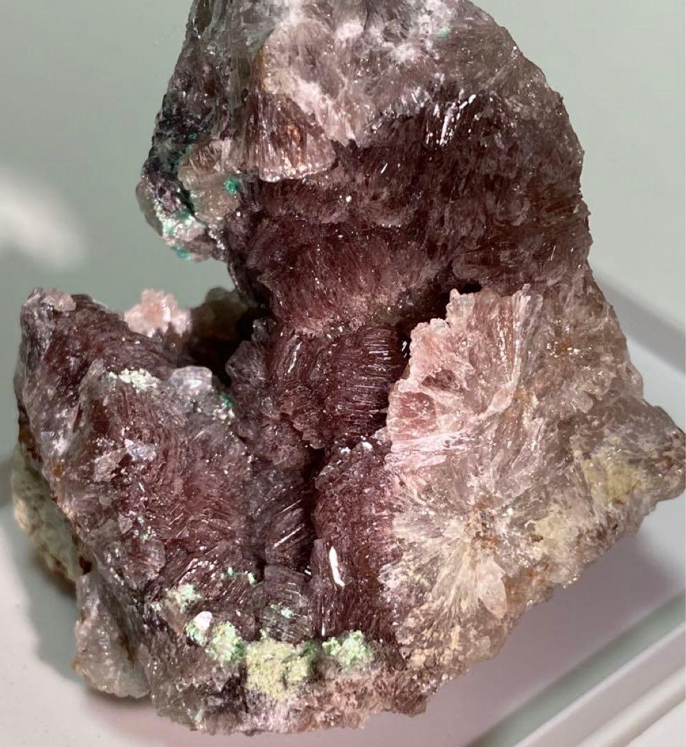 ニューメキシコ産 赤銅鉱入り異極鉱 キュプライト ヘミモルファイト 外国産鉱物