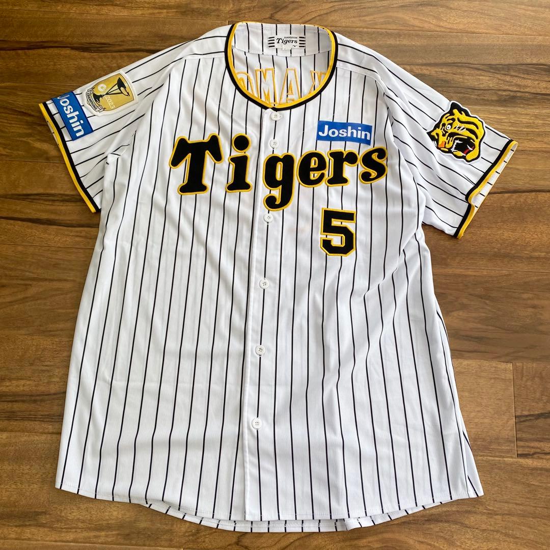 美品★阪神タイガース ユニフォーム 近本光司 5 2023日本一ワッペン XO