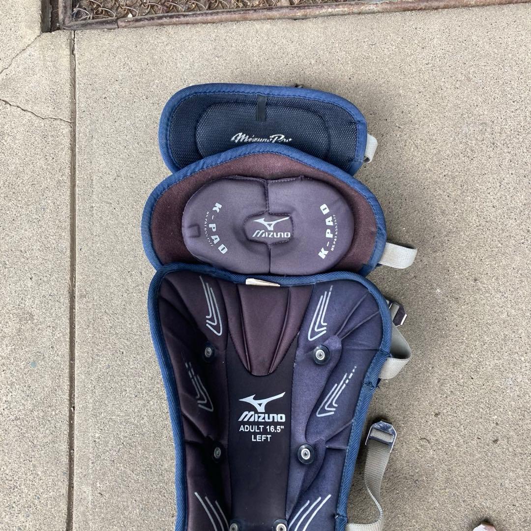 【最終値下げ！】ミズノプロ　硬式キャッチャー用プロテクター　レガース