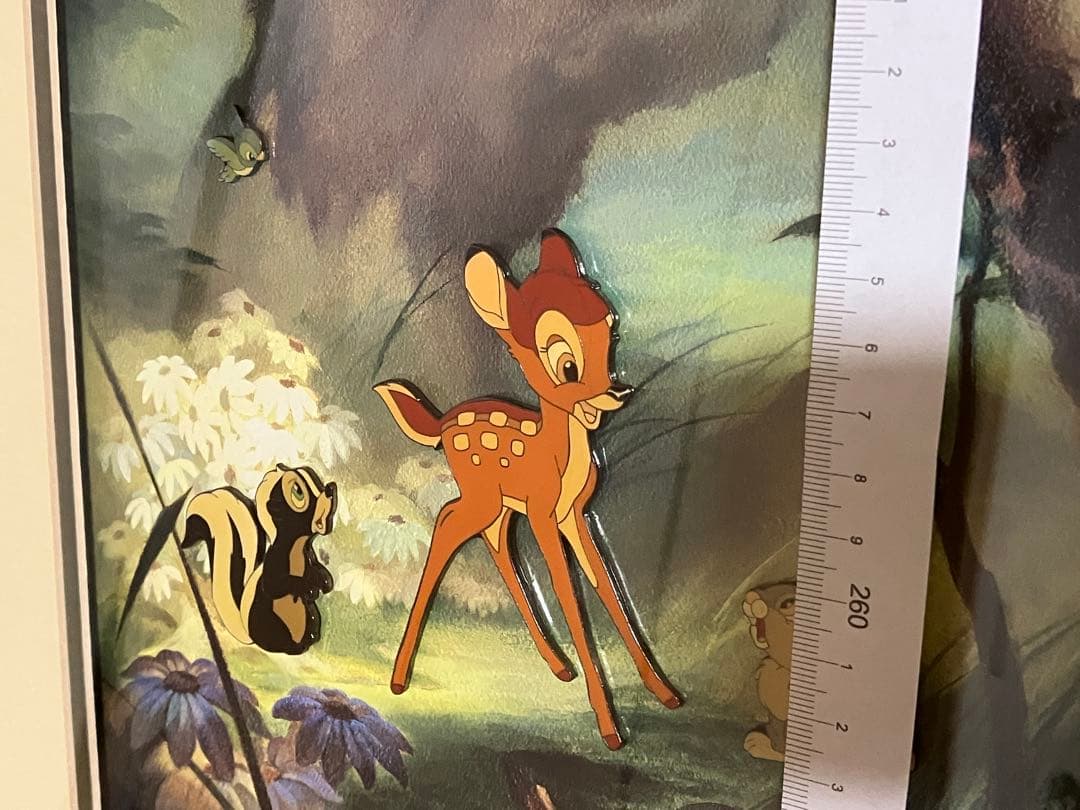 レア　限定品　ディズニー バンビ ピンバッジ　額装　ピンアート　アートフレーム