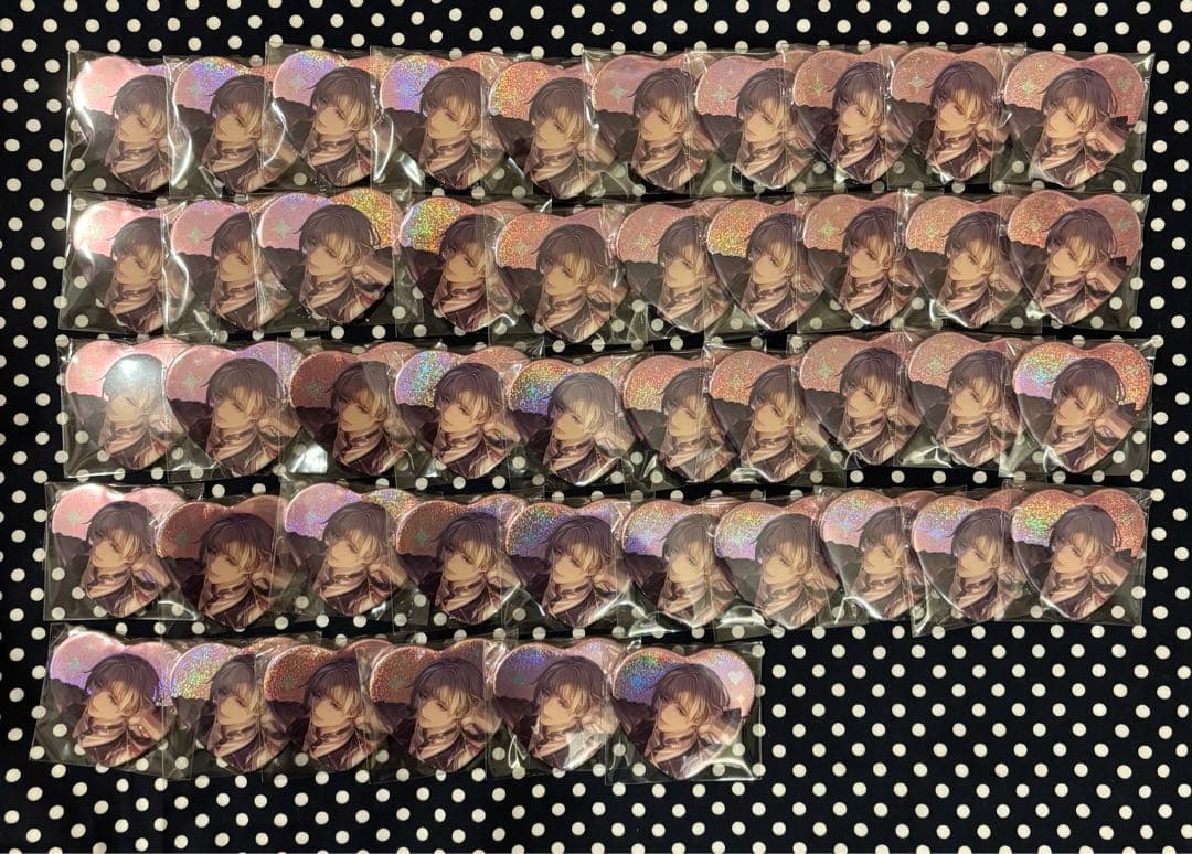 グラブル ハート型缶バッジ カシウス 46点