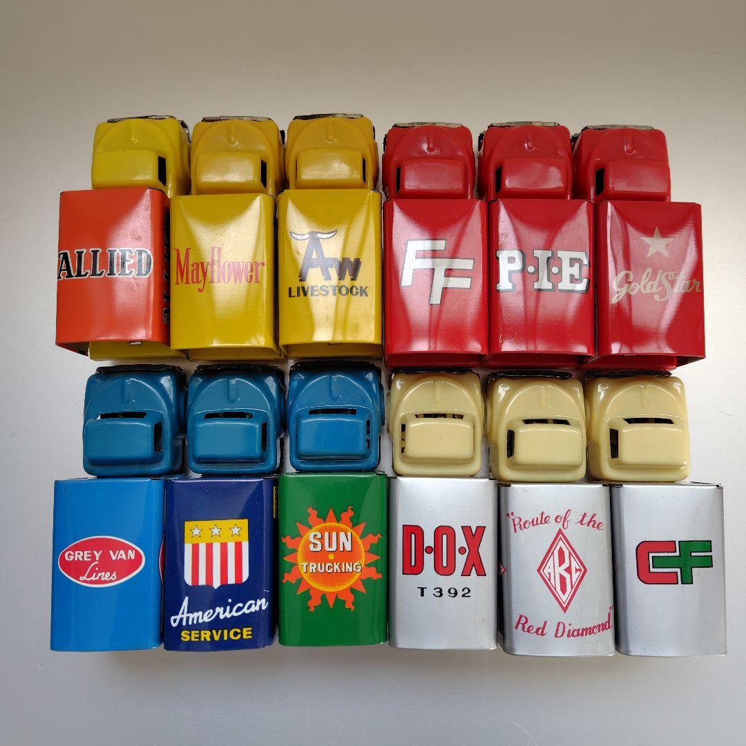 当時物　昭和レトロ　ブリキトラック　12台　箱入り