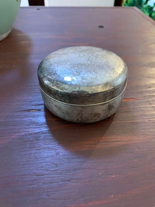 大国 造 小物入れ箱 銅？銀？