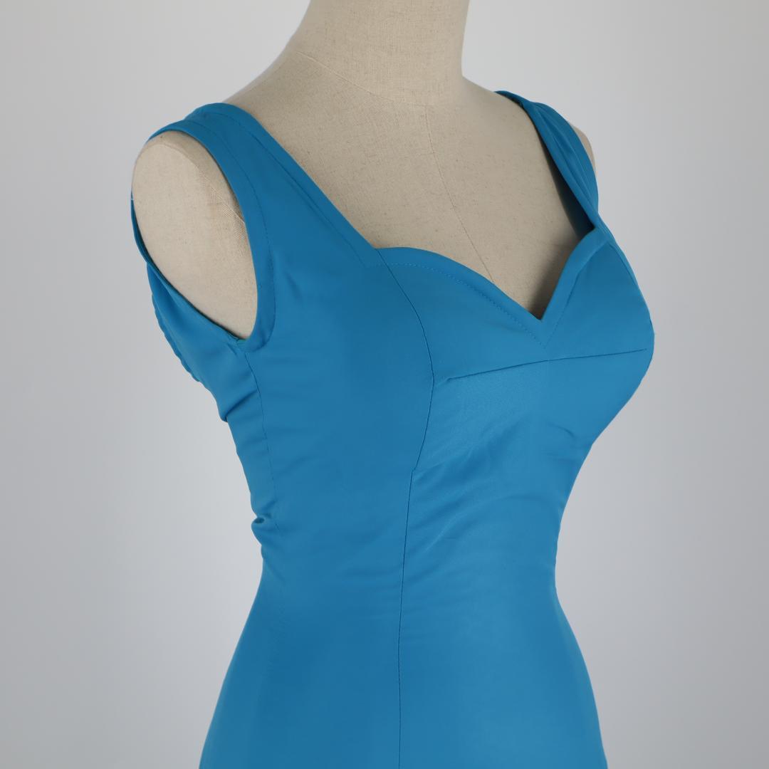 【美品 フラメンコ衣装】スカイブルー×水玉 アトリエ貴美恵 ドレス シージョ