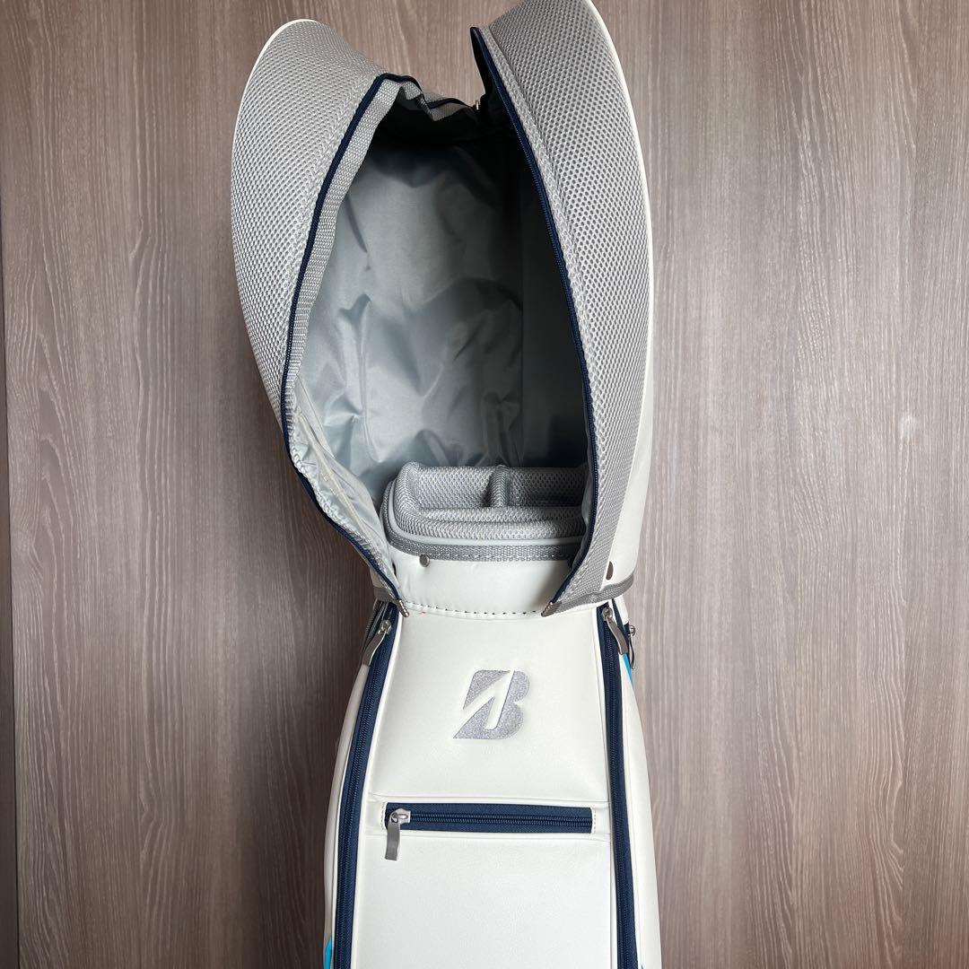 BRIDGESTONE ゴルフバッグ ホワイト/ブルー