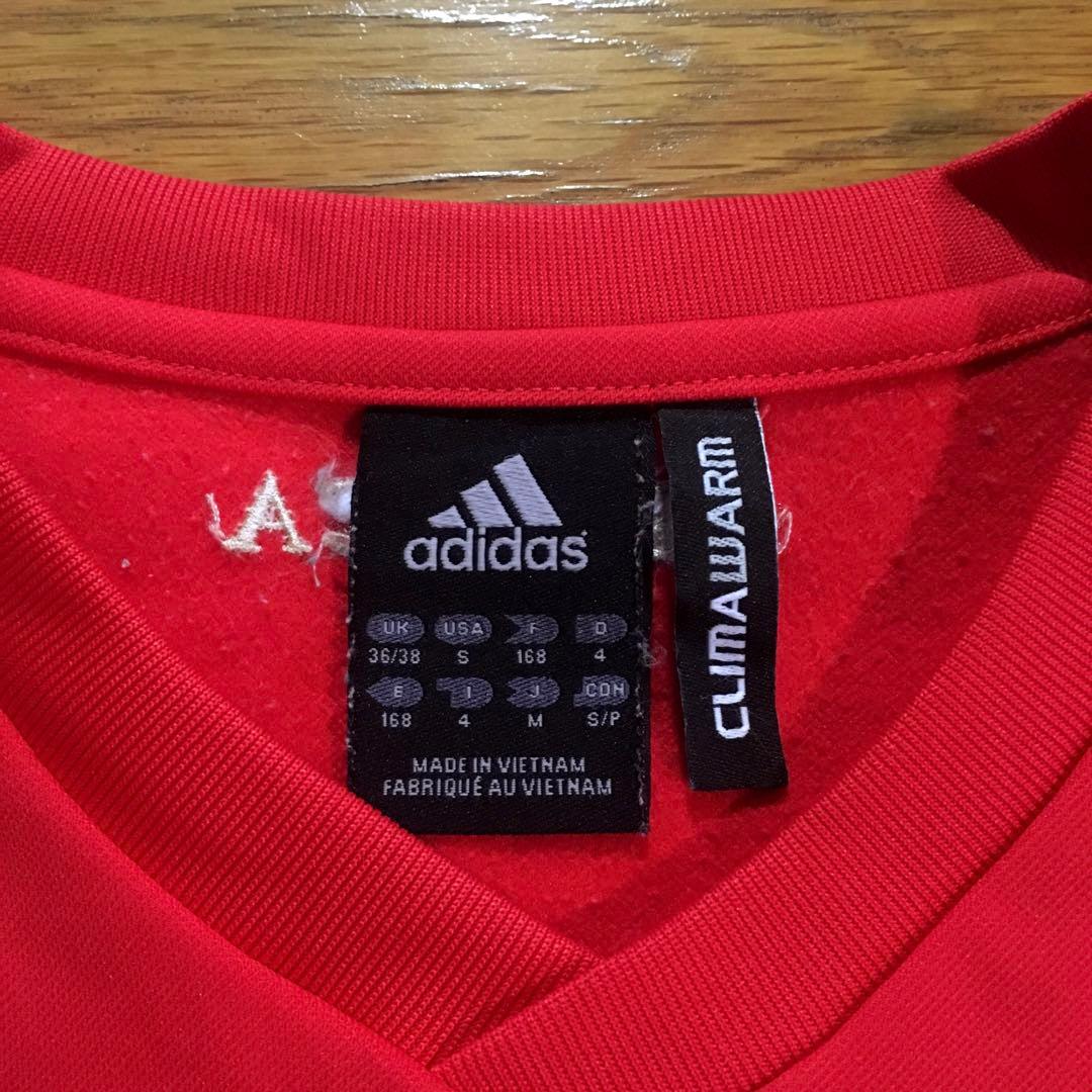 【美品】adidas　ベンフィカ　トレーニングトップ　スウェット　トレーナー　L
