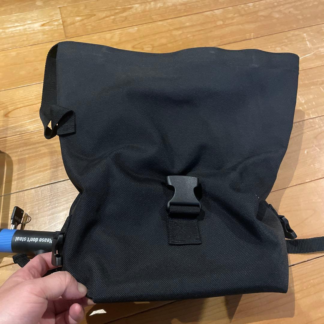 PDW自転車用フロントバスケット　ブルーラグ鍵付　本日特価