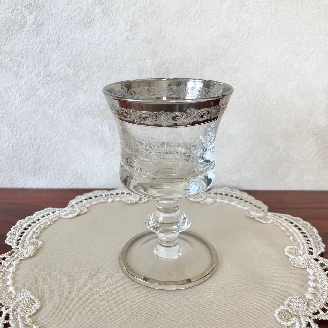 ヴェネツィアンガラス　ワイングラス　ショットグラス　ムラーノガラス　メディチ