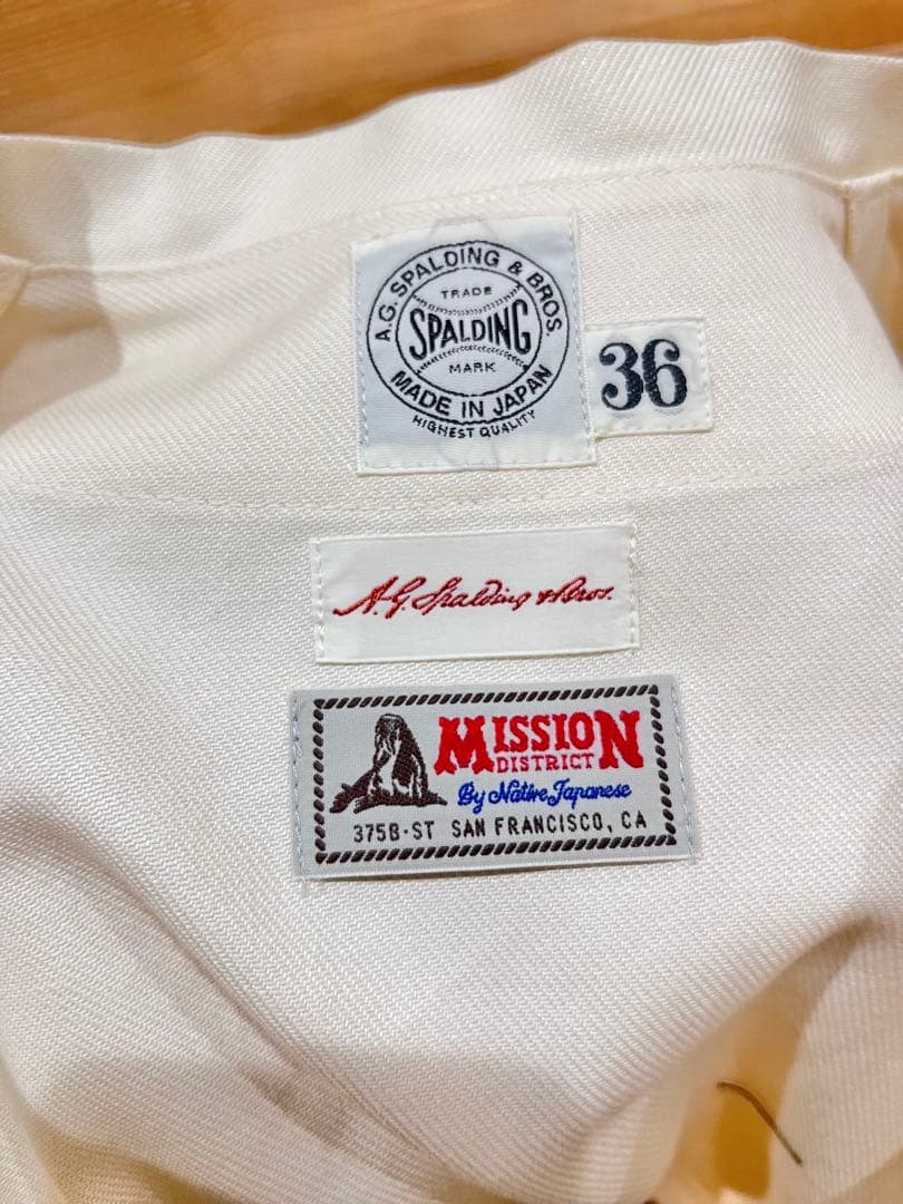A.G.SPALDING BROS ネイティブジャパニーズ ベースボールシャツ