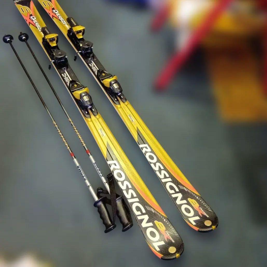 メンテナス済167cm ROSSIGNOL スキー…ストック