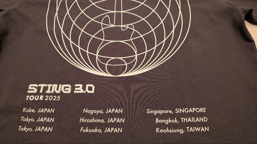 STING 3.0 スティング JAPAN TOUR フィギュア Tシャツ L