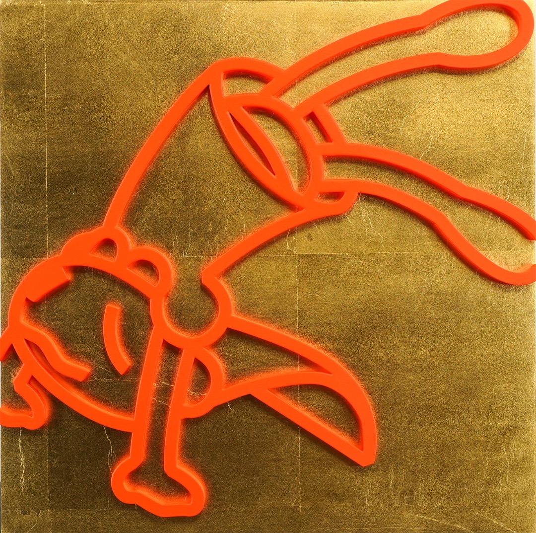 タカハシマホ ミクストメディア・パネル　 4号 2022年 COA有